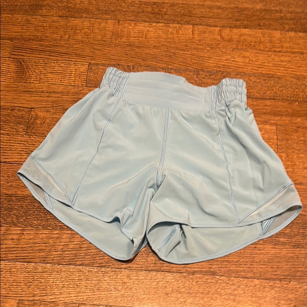 Lululemon Athletica Kayak Blue Athletic Shorts Size Two | 4’’